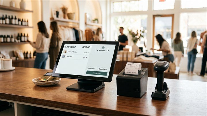 Retail and commercial touchscreen POS billing system